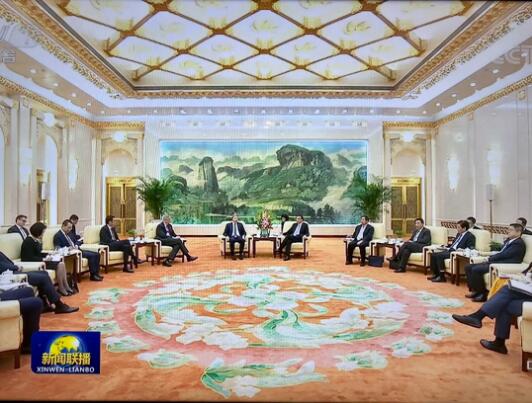 李克強總理在人民大會堂接見艾默生總裁 李克強總理在人民大會堂接見艾默生總裁