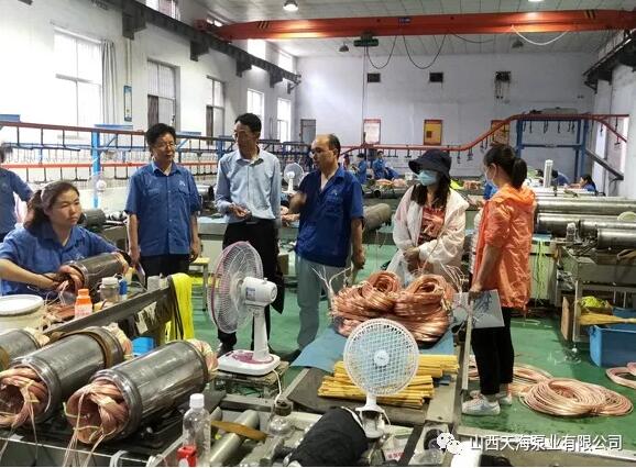 山西天海泵業:中北大學運城市產業技術研究院院長劉永姜來我公司 山西天海泵業:中北大學運城市產業技術研究院院長劉永姜來我公司